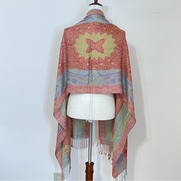 Collection Eighteen Paisley Shawl Scarf - Picture 2 of 11